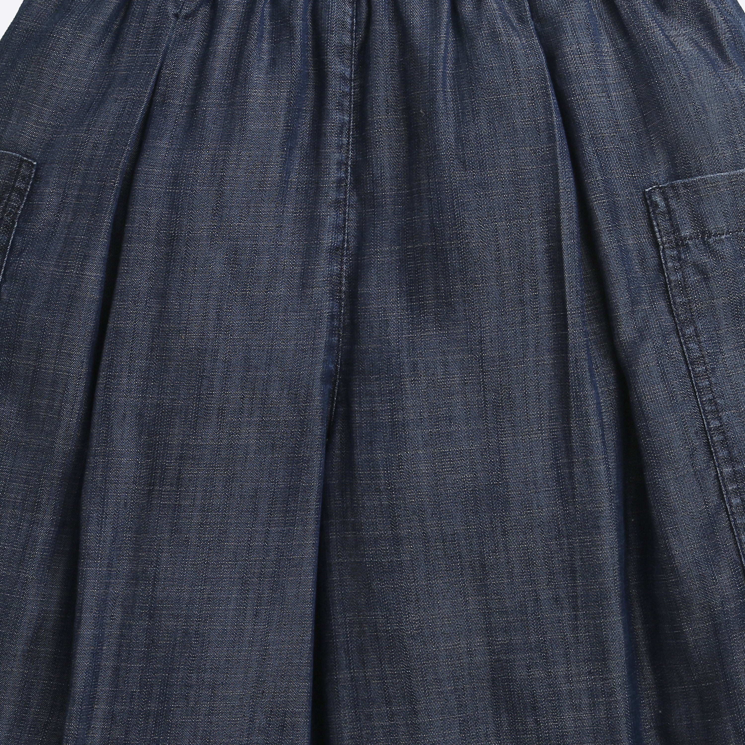 Dark Blue Wide-Leg Pants P1675