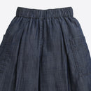 Dark Blue Wide-Leg Pants P1675