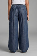 Dark Blue Wide-Leg Pants P1675