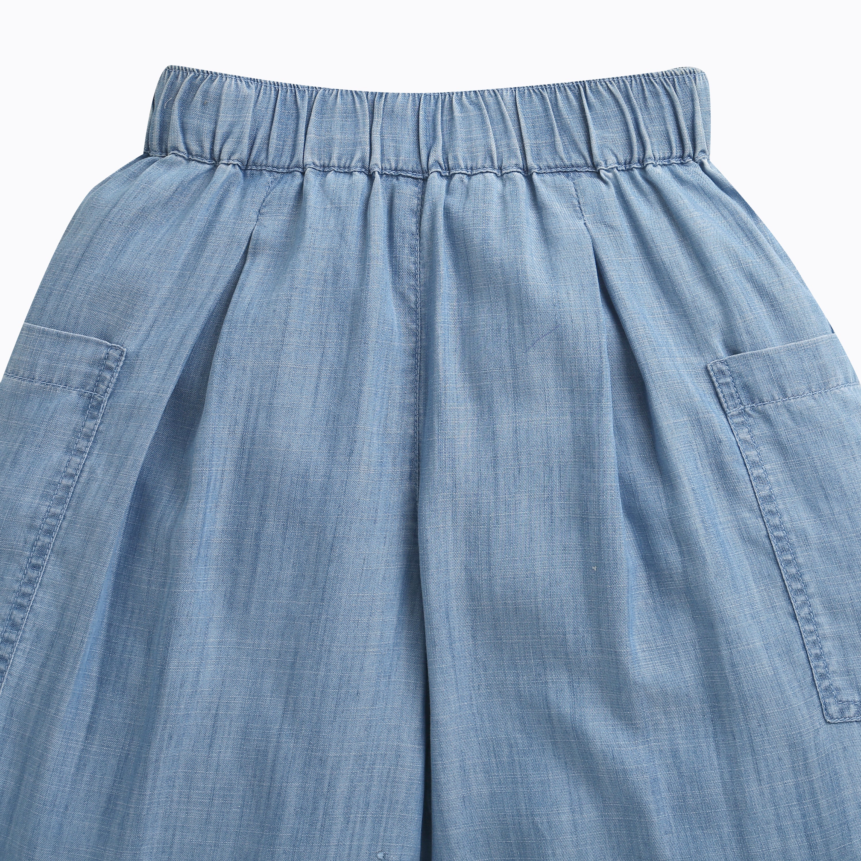 Tiny Girl Light Blue Wide-Leg Pants for Girls