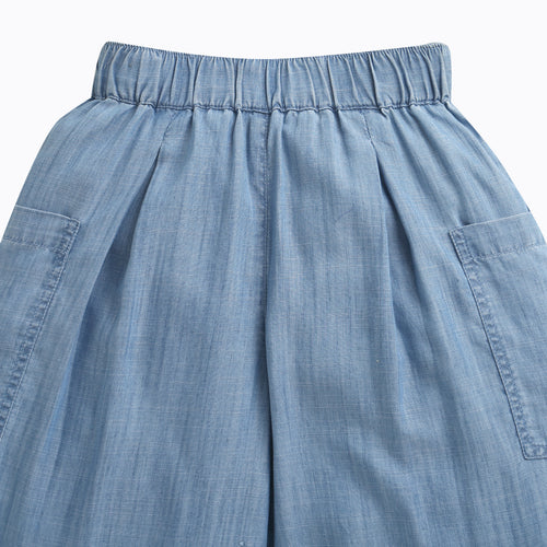 Light Blue Wide-Leg Pants P1675