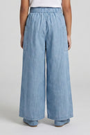 Light Blue Wide-Leg Pants P1675