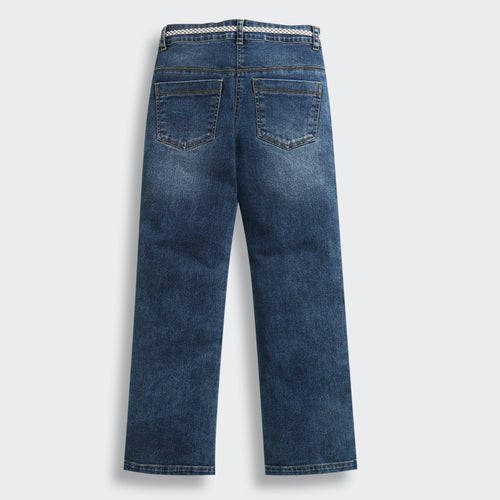 Heart Patch Dark Blue Denim Jeans 1676
