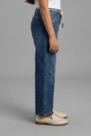 Heart Patch Dark Blue Denim Jeans 1676
