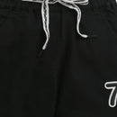 Tiny Girl Black Wide-Leg Pants with Number Patch for Girls