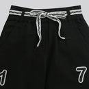 Tiny Girl Black Wide-Leg Pants with Number Patch for Girls