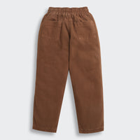 Tiny Girl Brown Jogger Pants with Number Patch for Girls