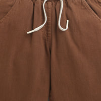 Tiny Girl Brown Jogger Pants with Number Patch for Girls