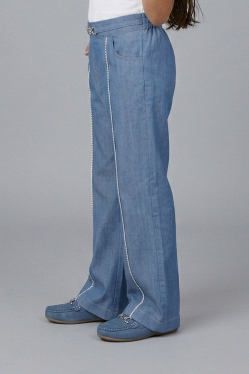 Denim Straight-fit Pants P1749