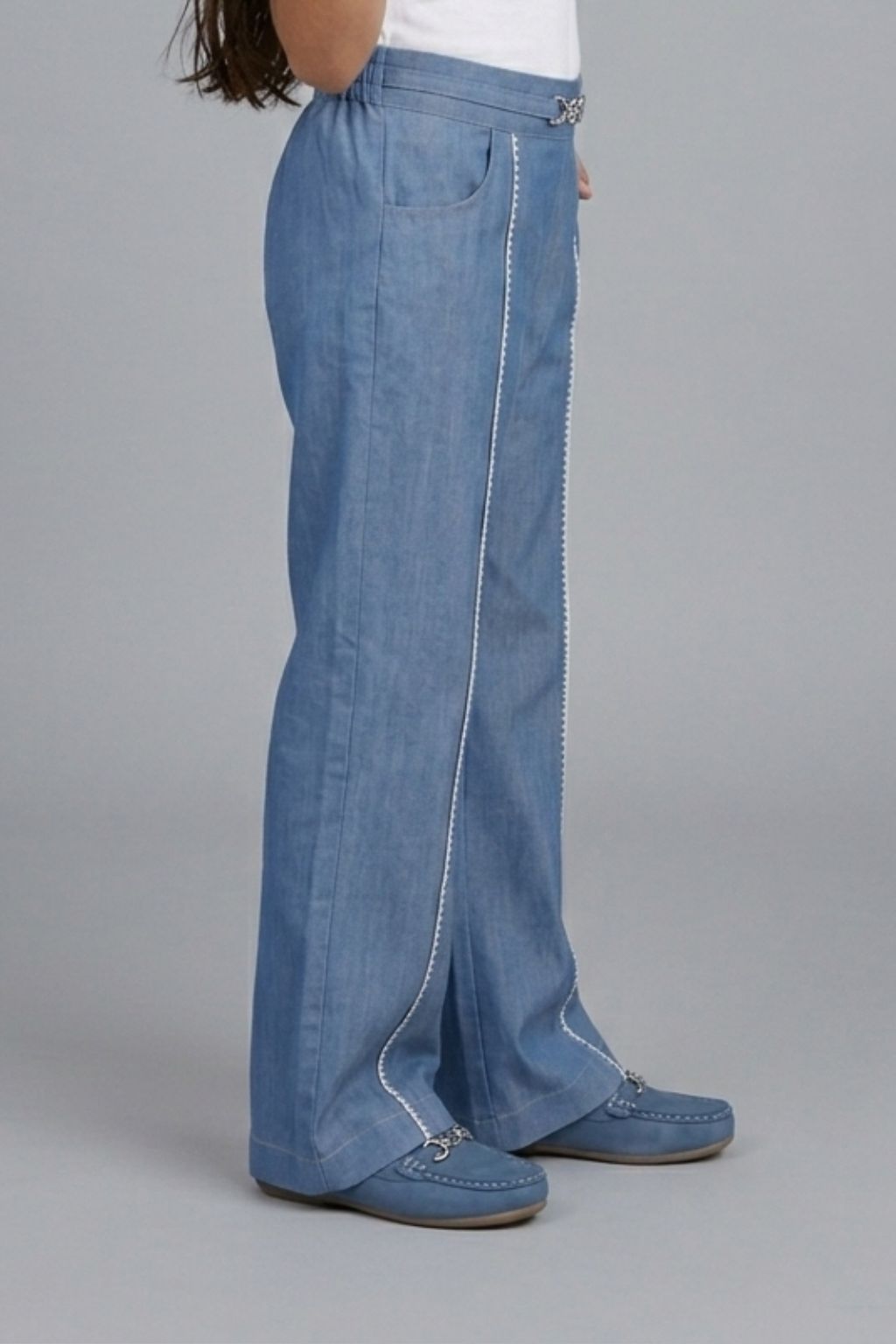Denim Straight-fit Pants P1749