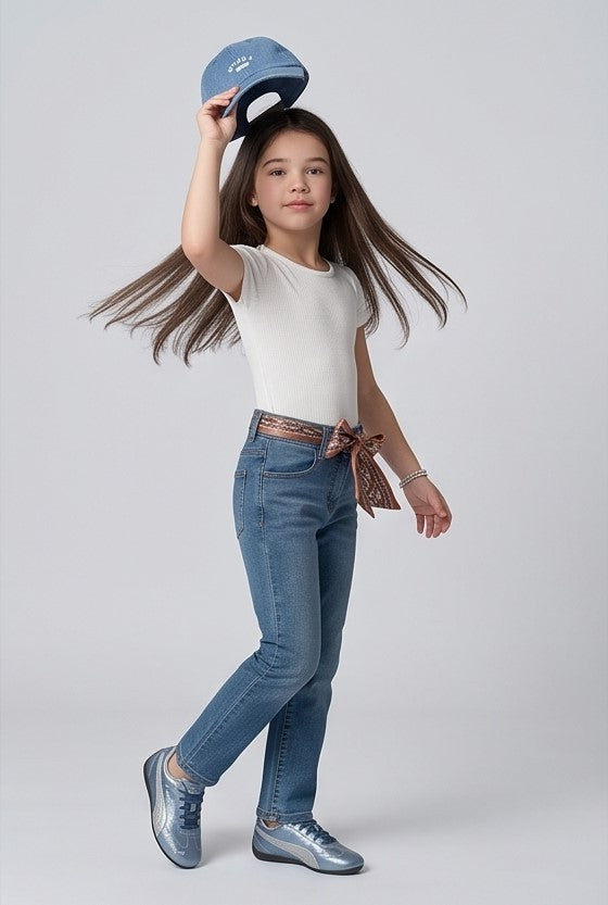 Midnight Blue Straight-Fit Denim Jeans P1774