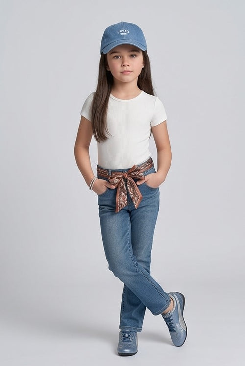 Midnight Blue Straight-Fit Denim Jeans P1774