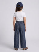 Dark Blue Wide-Leg Denim Pants P1778