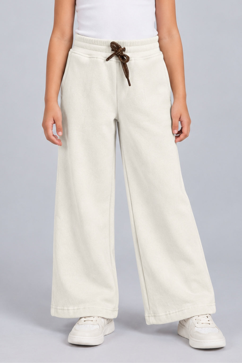 Off-White Wide-Leg Drawstring Pants P1841