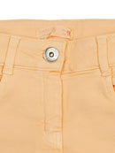 Peach Knee-Length Shorts for Girls