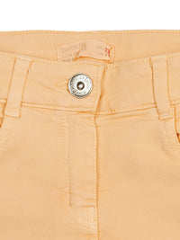 Peach Knee-Length Shorts for Girls