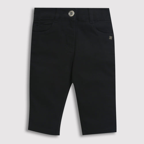 Black Slim Fit Cotton Pants PD0040