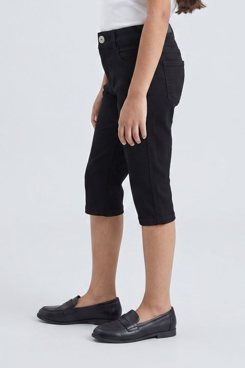 Black Slim Fit Cotton Pants PD0040