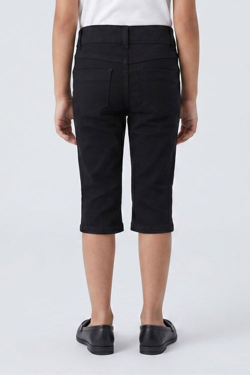 Black Slim Fit Cotton Pants PD0040