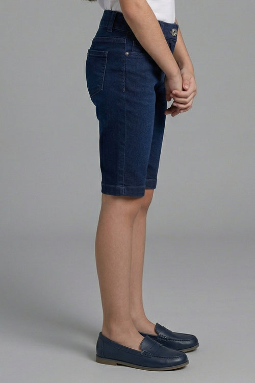 Dark Blue Denim Pedal Pants PD0040