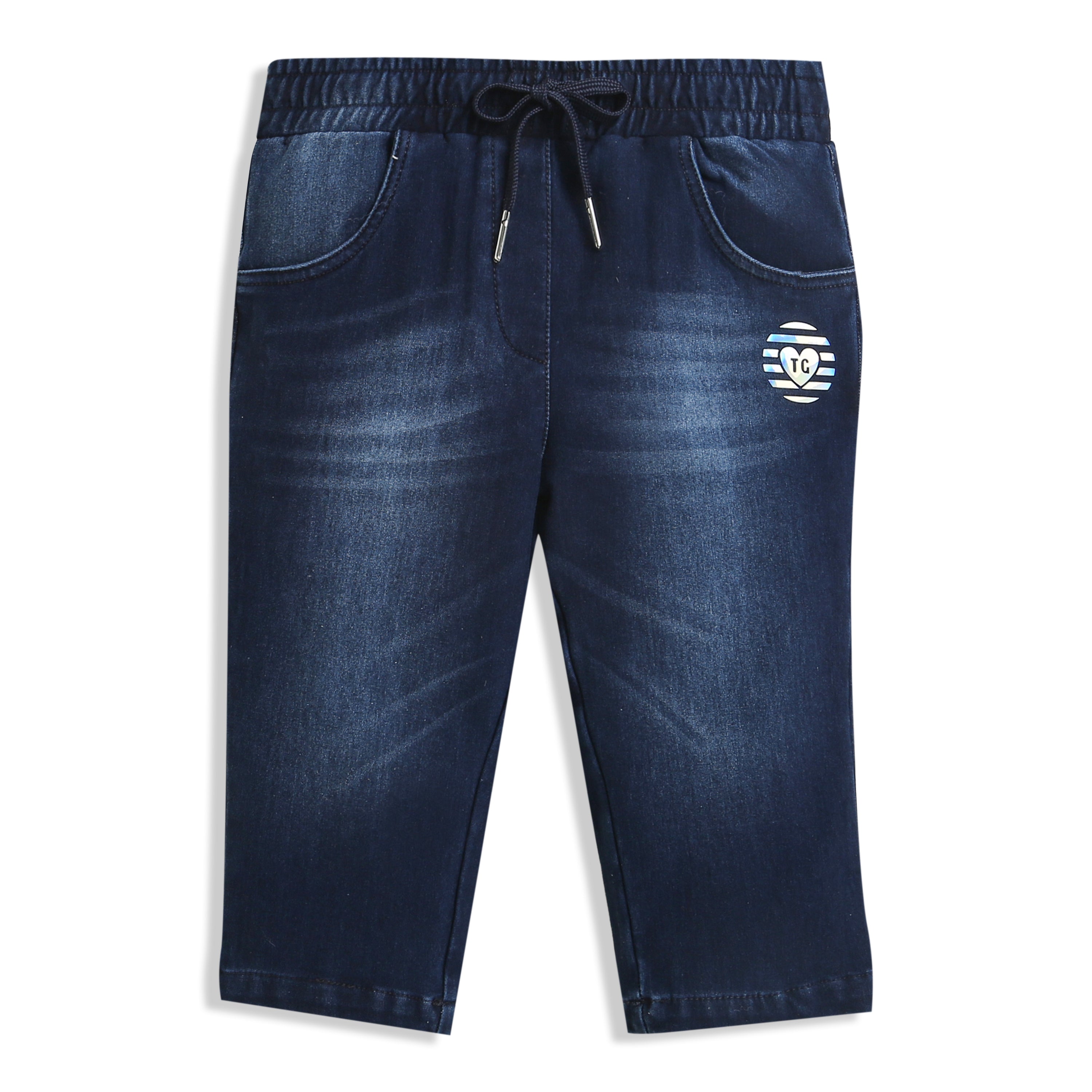 Denim Jogger Shorts for Girls