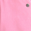 Pink Knit Casual Shorts for Girls