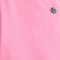 Pink Knit Casual Shorts for Girls