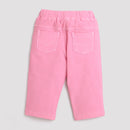 Pink Knit Casual Shorts for Girls