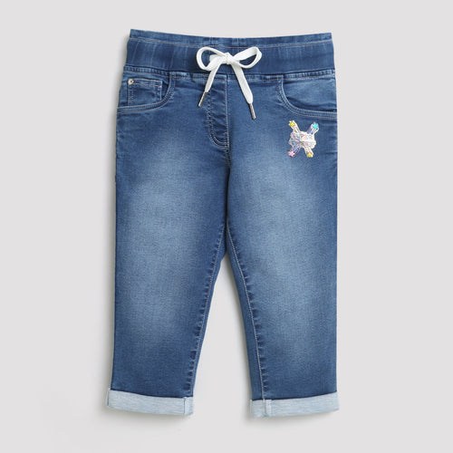 Blue Rolled Hem Denim Shorts PD0053