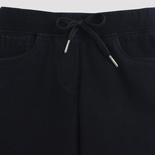 Dark Blue Knit Capri Shorts PD0055