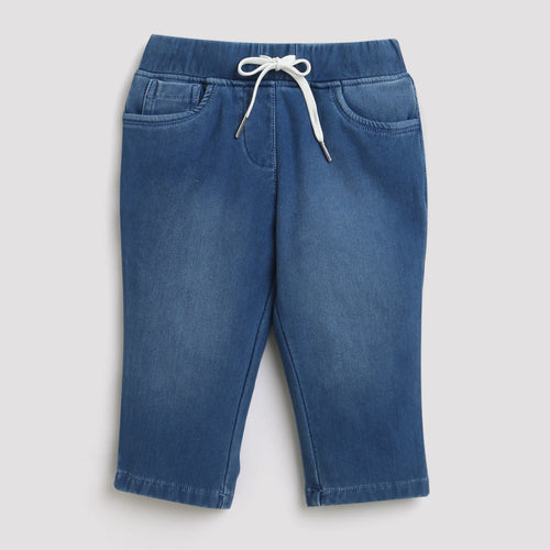 Blue Denim Knit Capri PD0055