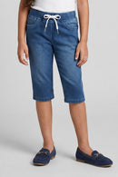 Blue Denim Knit Capri PD0055