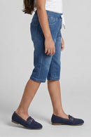 Blue Denim Knit Capri PD0055