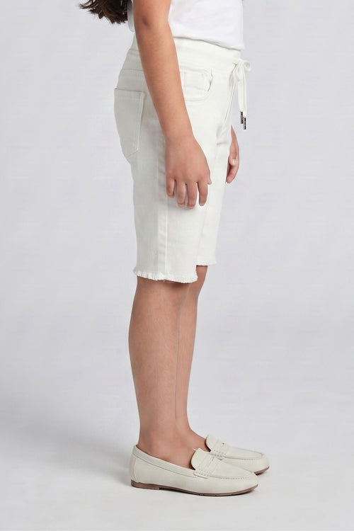 Off-White Stretch Capri Pants PD0058