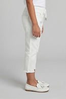 Off-White Stretch Capri Pants PD0058