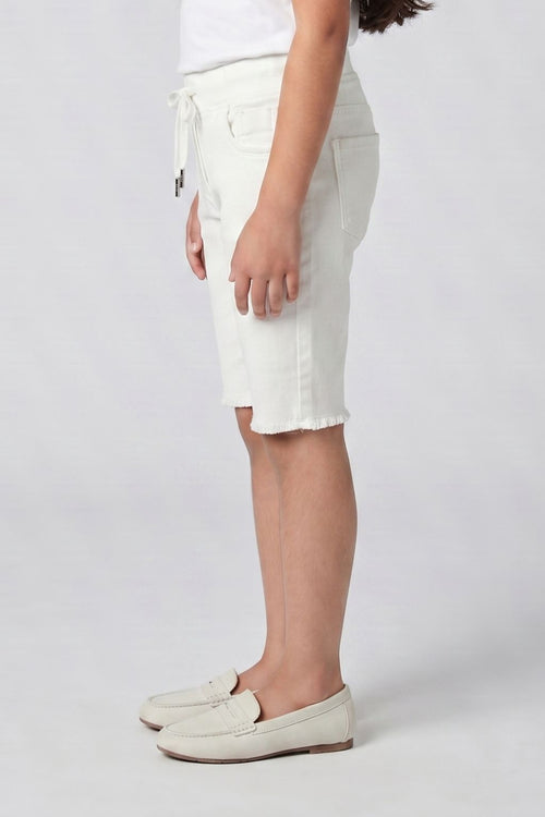 Off-White Stretch Capri Pants PD0058