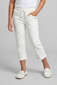 Off-White Stretch Capri Pants PD0058