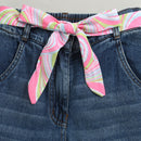 Denim Shorts with Pop Belt PD0070