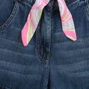 Denim Shorts with Pop Belt PD0070