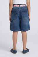 Denim Shorts with Pop Belt PD0070
