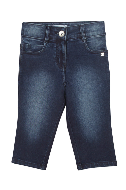 Dark Blue Denim Pedal Pants PD0040