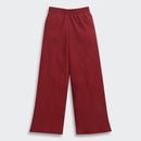 Red Ribbed Flared Pants PL250