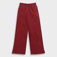 Red Ribbed Flared Pants PL250