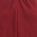 Red Ribbed Flared Pants PL250