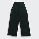 Dark Green Ribbed Flared Pants PL251