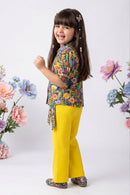 Yellow Palazzo Pant Set PLS272