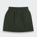 Olive Green Elastic Waist Skirt S1002