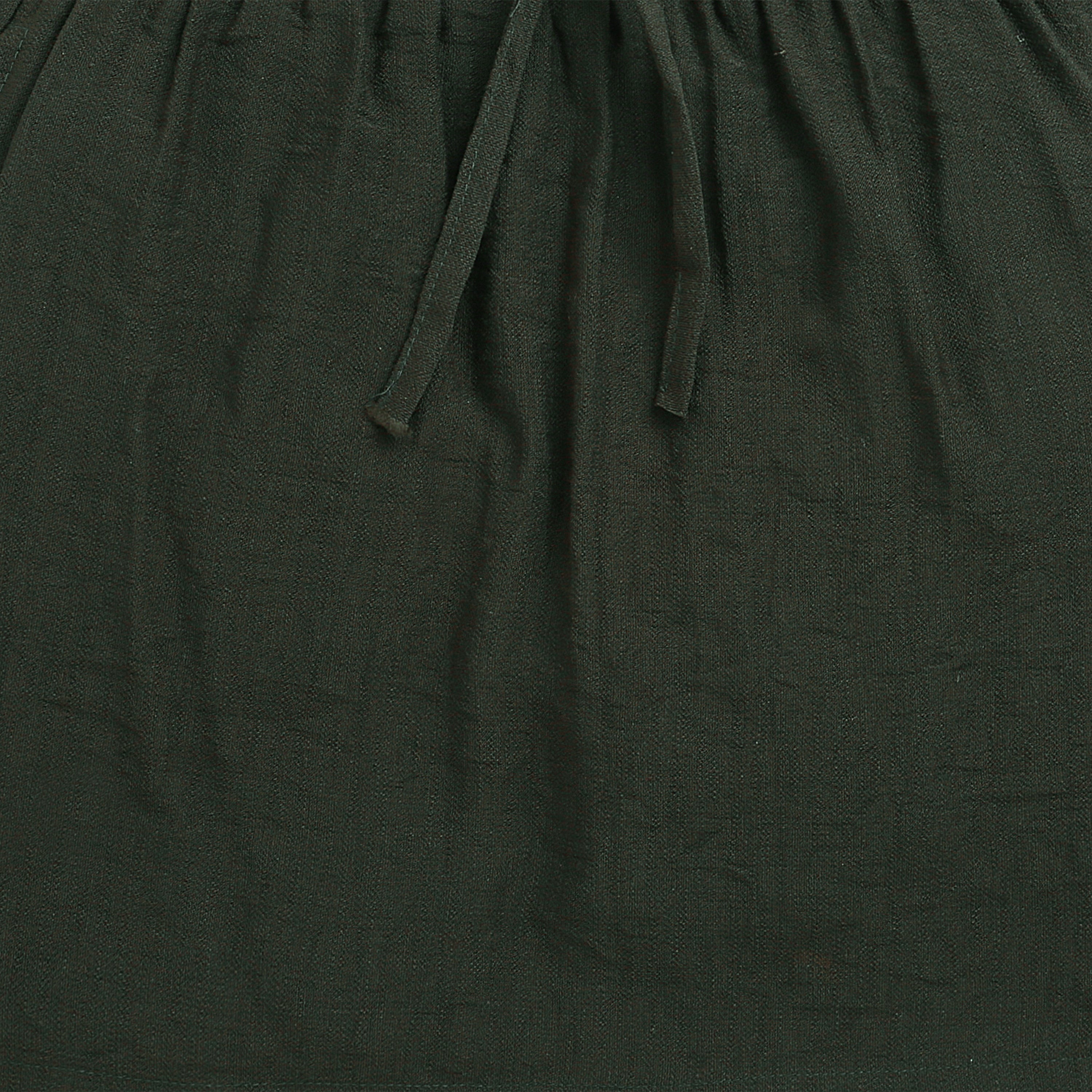 Olive Green Elastic Waist Skirt S1002