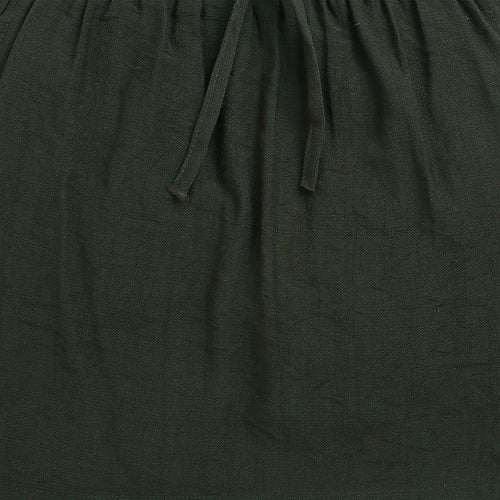 Olive Green Elastic Waist Skirt S1002