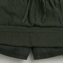 Olive Green Elastic Waist Skirt S1002